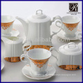 Charmante Mode goldene Blume Kaffee-Set